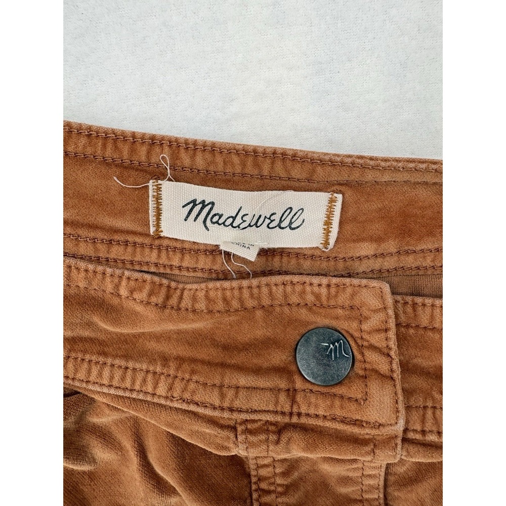 Madewell Sued Mini Skirt Caramel Brown Size 6 - Picture 3 of 15